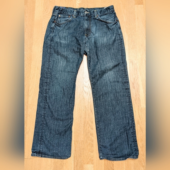 Lucky brand jeans vintage straight 32 x 29 dark blue denim stretch - Picture 1 of 6